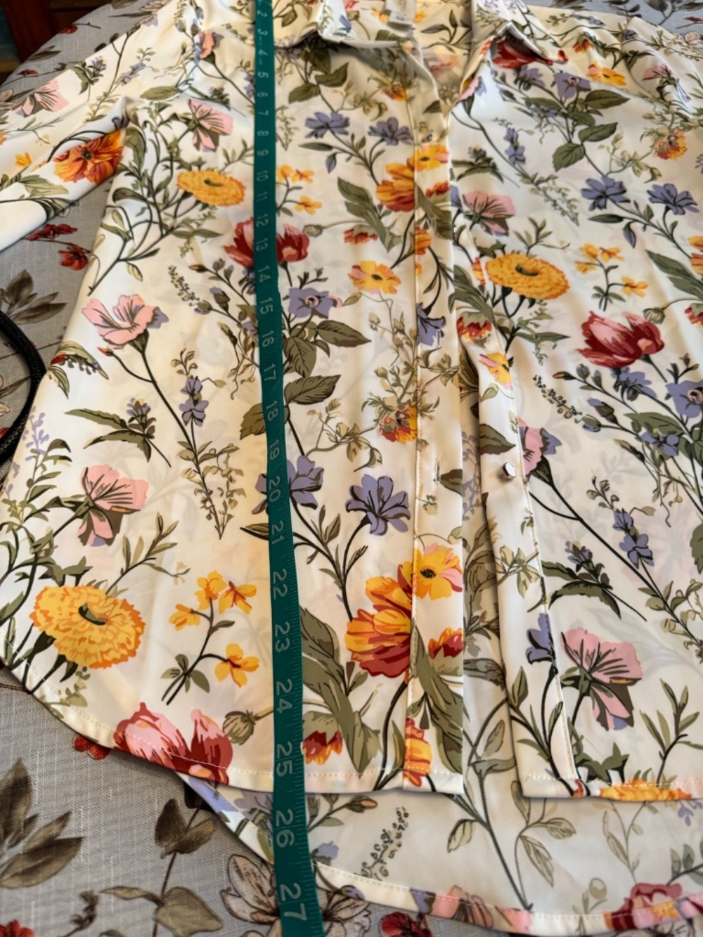 Joie Garden Floral Print Button Down Blouse XS - Picture 8 of 10